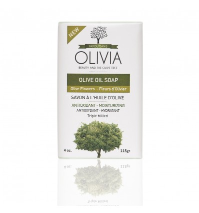 Olivia OLIVE OIL BAR SOAP OLIVE FLOWERS 115g