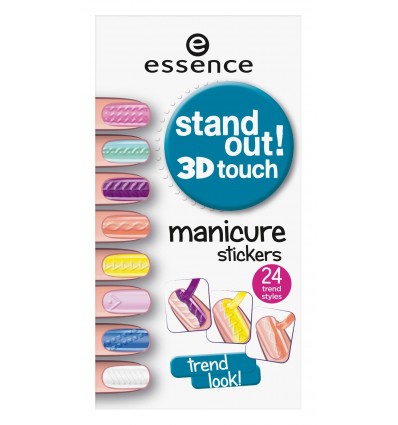 essence stand out! 3D touch manicure stickers 01 stand out from the crowd 24pcs