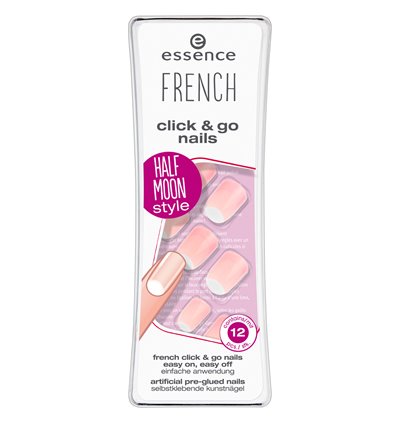 essence french manicure click & go nails 04 i'm a fashion girl 12items