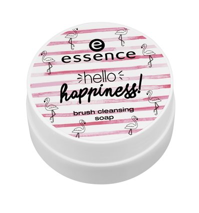 essence hello happiness! brush cleansing soap 1pc