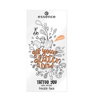 essence get your glitter on! tattoo you body tattoos freckle face 02 freckle face 24pcs
