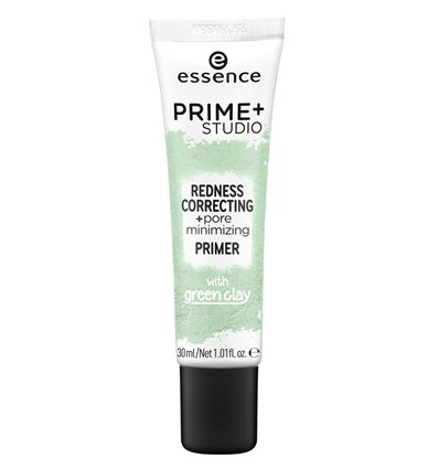 essence prime+ studio redness correcting + pore minimizing primer 30ml
