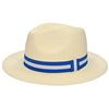 Azadé Panama Hat Ivory/Blue-White