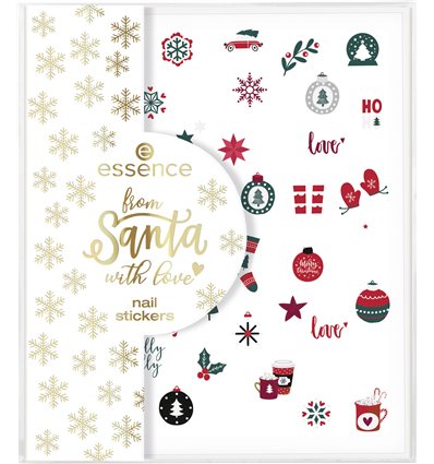 essence from santa with love nail stickers 01 Ho-ho-home for Christmas 52pcs