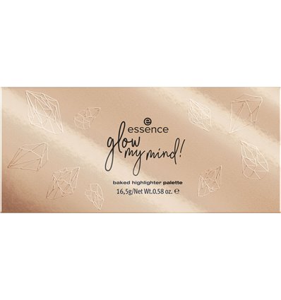 essence glow my mind! baked highlighter palette 01 here we glow again 16.5g