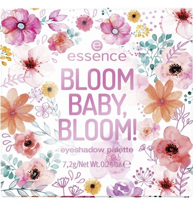 essence BLOOM BABY, BLOOM! eyeshadow palette 01 Poppy-ng Colours On Me! 7.2g