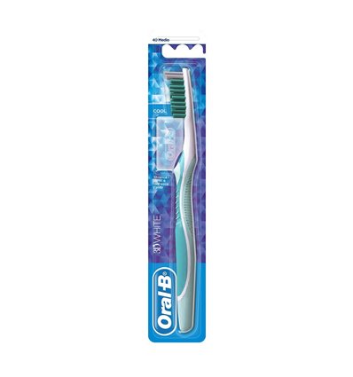 Oral-B Οδοντόβουρτσα 3DWhite Cool 40 Μέτρια 1pc