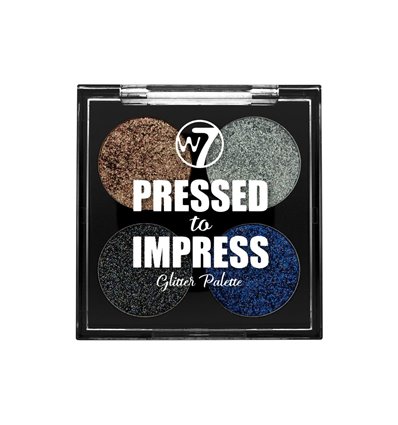 W7 Pressed to Impress Glitter Palette Style Icon 4g