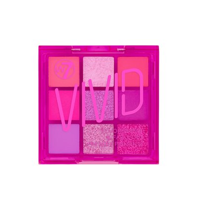 W7 Vivid Eyeshadow Palette - Punchy Pink 9g