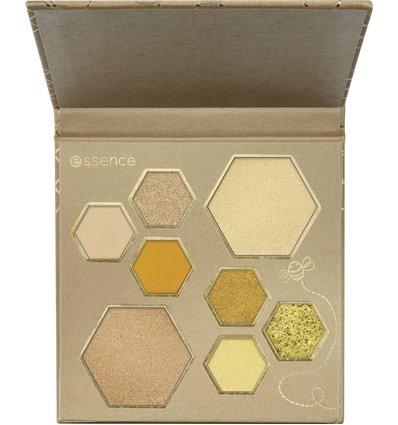 essence WANNA bee MY HONEY? eyeshadow & highlighter palette 01 Oh Honey, Your Soul Is Golden! 14.8g