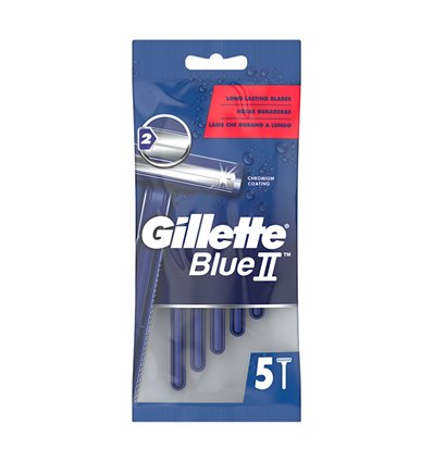 Gilette Blue II Ανδρικά Ξυραφάκια Μιας Χρήσης 5pcs