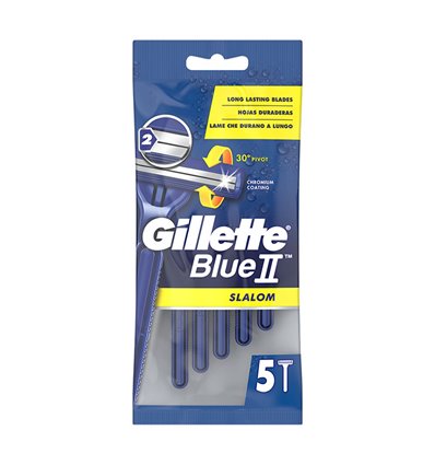 Gilette Blue II Slalom Ανδρικά Ξυραφάκια Μιας Χρήσης 5pcs