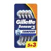 Gilette Sensor 3 Comfort Ανδρικά Ξυραφάκια Μιας Χρήσης 5+3 8pcs