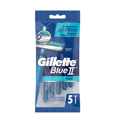Gilette Blue II Plus Ανδρικά Ξυραφάκια Μιας Χρήσης 5pcs