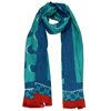 Azadé Scarf Turquoise/Blue/Red