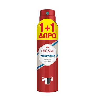 Old Spice Deodorant Body Spray Whitewater 1+1 2x150ml