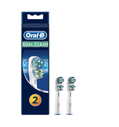 Oral-B Ανταλλακτικές Κεφαλές Βουρτσίσματος Dual Clean 2pcs