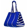 Azadé Neoprene Bag Blue striped