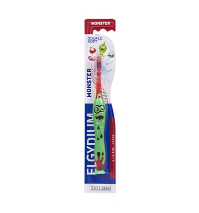 Elgydium Toothbrush Kids Monster (2-6 yrs) 1pc