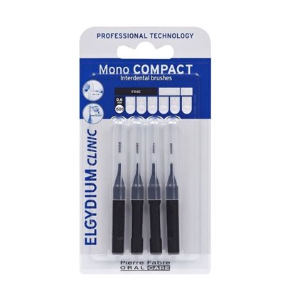 Elgydium Interdental Brushes Monocompact Black 0,35mm 4pcs