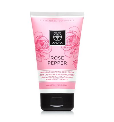 Apivita Firming and Reshaping Body Cream with Pink Pepper & Rose 150ml