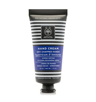 Apivita Hand Cream for Dry-Chapped Hands with Hypericum (St. John's wort) & Beeswax 50ml