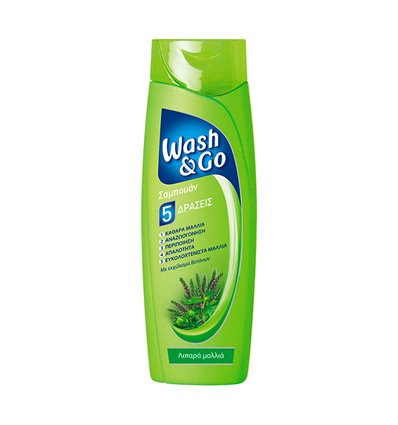 Wash & Go Σαμπουάν για Λιπαρά Μαλλιά 400ml