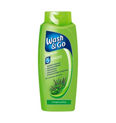 Wash & Go Σαμπουάν για Λιπαρά Μαλλιά 700ml
