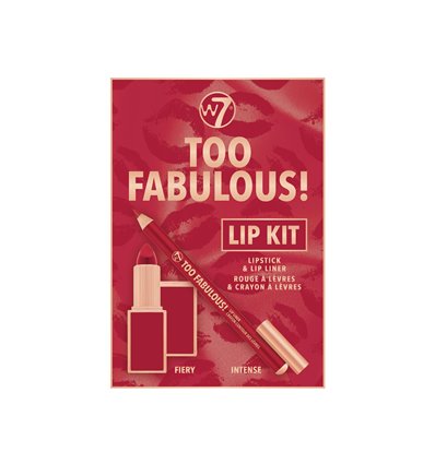 W7 Too Fabulous Lip Kit 2pcs