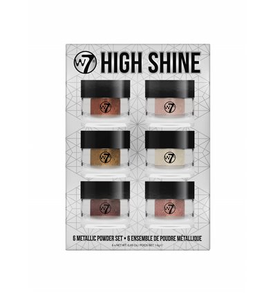 W7 Gift Set High Shine Metallic Powder 6pcs