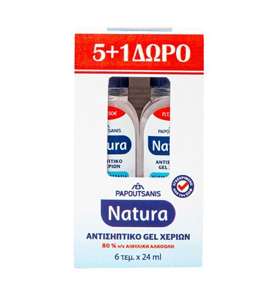 Natura Natura Promo Box Antiseptic Gel 5+1 144ml
