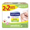 Septona Μωρομάντηλα Sensitive – 64pcs 2+2 Δώρο 256pcs