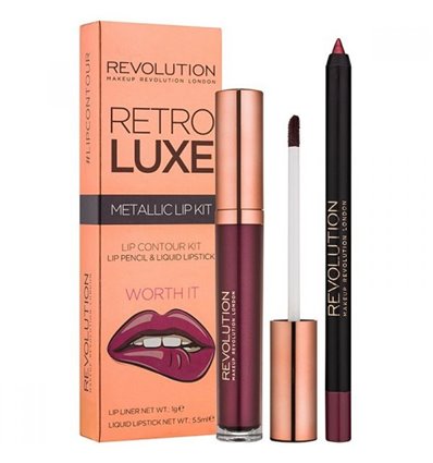Makeup Revolution Retro Luxe Metallic Lip Kit Worth it 5,5ml
