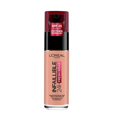 L'Oréal Ιnfaillible 24H Υγρό Makeup για Πλήρη Κάλυψη Rose Sun 270 30ml