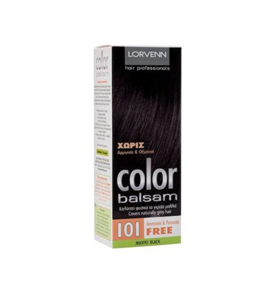 Lorvenn Color Balsam 101 Μαύρο 60 ml