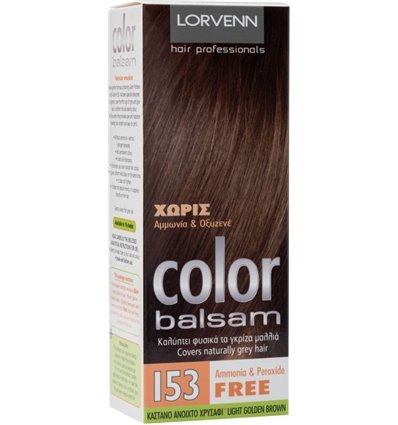Lorvenn Color Balsam 153 Καστανό Ανοιχτό Χρυσαφί 60 ml