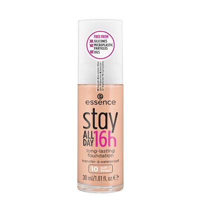 essence stay ALL DAY 16h long-lasting Foundation 10 Soft Beige 30ml