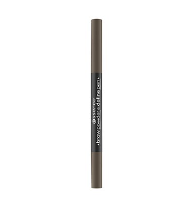 essence brow powder & define pen 03 cool dark brown 0.4g
