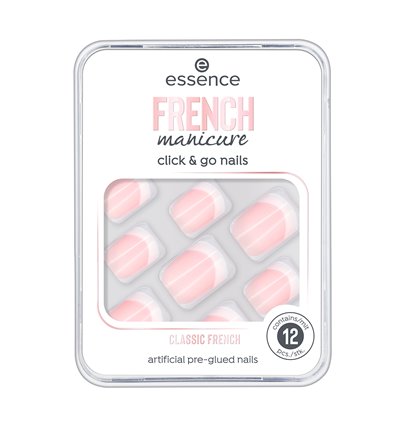 essence french manicure click & go nails 01 classic french 12pcs