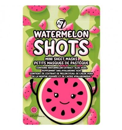 W7 Watermelon Shots Mini Sheet Masks 6pcs