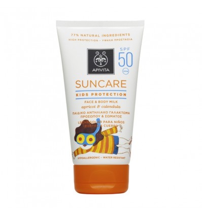Apivita Children's Sunscreen Face & Body Lotion SPF50 with Apricot & Calendula 150ml