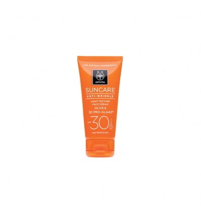 Apivita Suncare Sunscreen Anti-Wrinkle Face Cream Light Texture SPF30 50ml