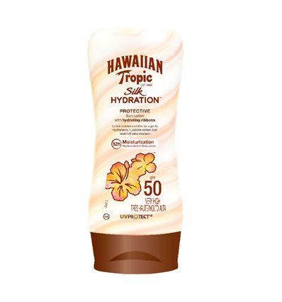 Hawaiian Tropic Silk Hydration Lotion Sunscreen SPF50 1+1, 2x180ml 