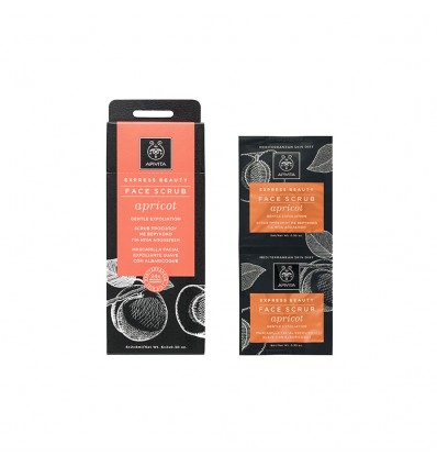 Apivita Face Scrub for Gentle Exfoliation with Apricot 16ml