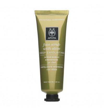 Apivita Face Scrub for Deep Exfoliation with Olive 50ml