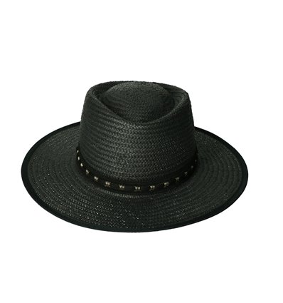Azadé Azadé Ψάθινo Καπέλο Μαύρο Handmade