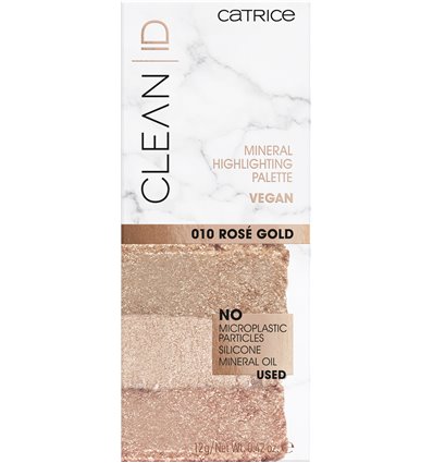 Catrice Clean ID Mineral Highlighting Palette 010 Rosé Gold12g
