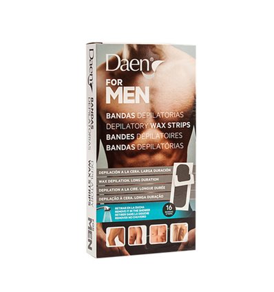 Daen Body Wax Strips For Men 8pcs