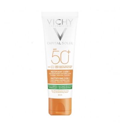 Vichy Capital Soleil Αντηλιακή Mattifying 3 in 1 Daily Shine Control Care SPF50 50ml