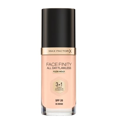 Max Factor Facefinity All Day Flawless 3 In 1 Foundation SPF20 55 Beige 30ml